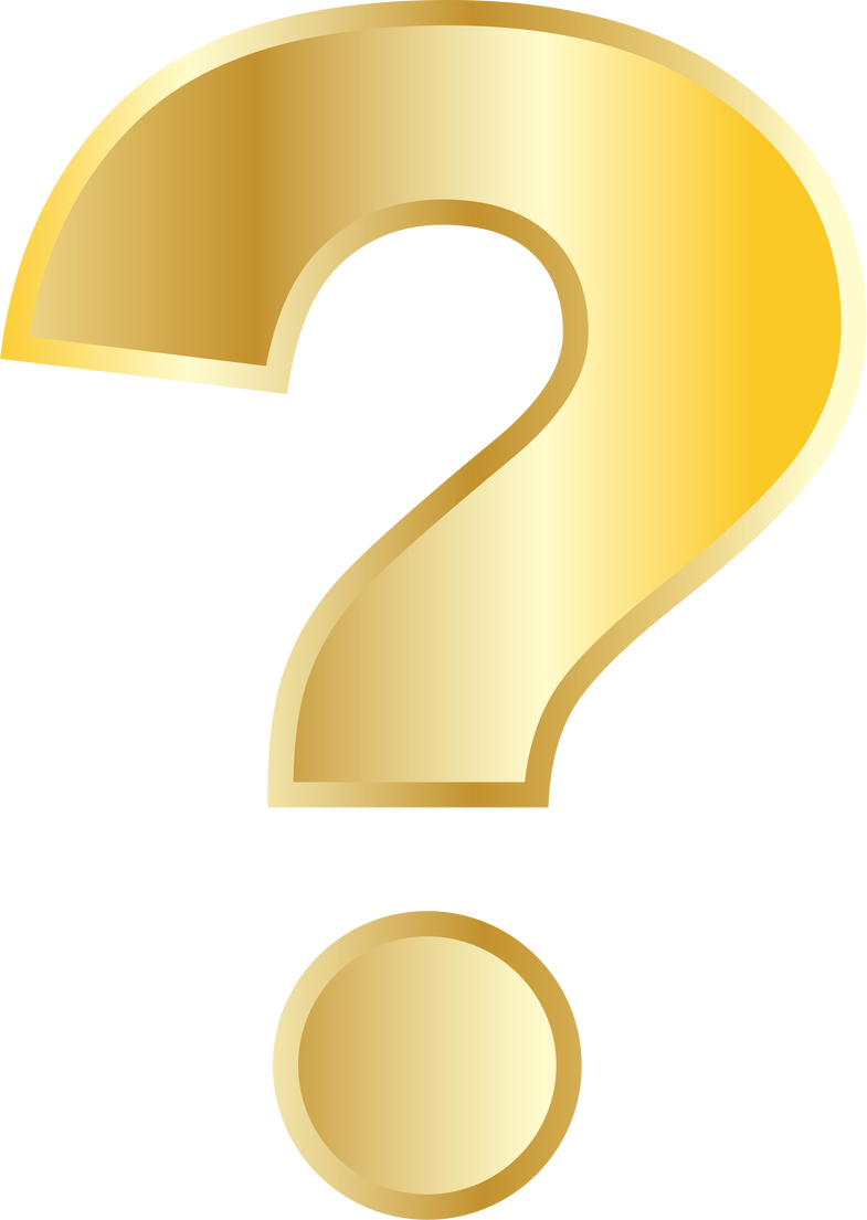 gold question marks